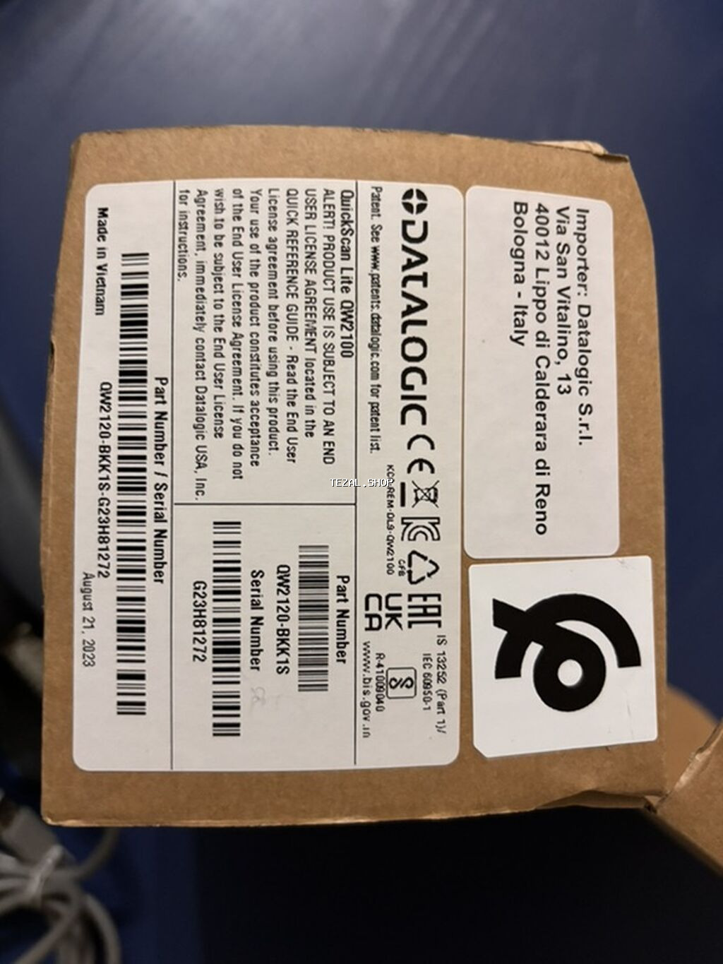 Datalogic QuickScan Lite QW2120 barkod oxuyucu Texniki xüsusiyyətlər - şəkil 2