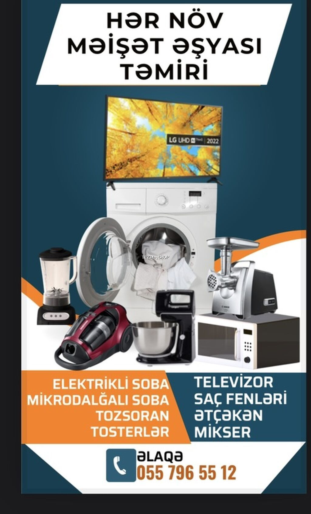 Elektrik ustası, Elektrik işləri, Elektronika təmiri Hər növ məişət