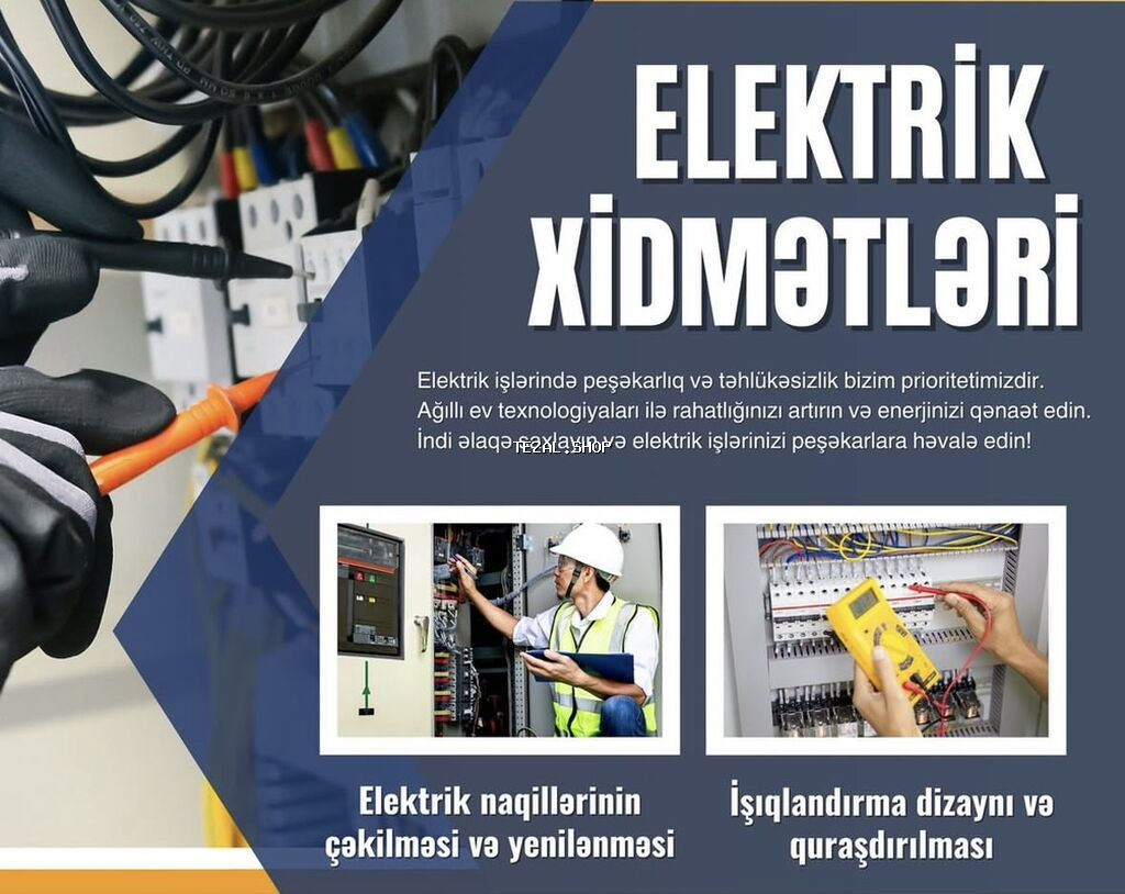 Elektrik ustası, Elektrik işləri, Elektronika təmiri Hər növ məişət - şəkil 3