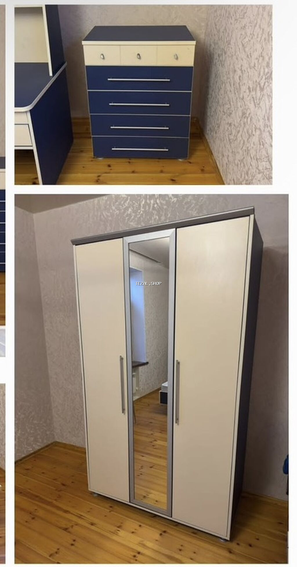 Oğlan və qız üçün, İşlənmiş, Təknəfərlik çarpayı, Dolab, Komod, Tumba - şəkil 2