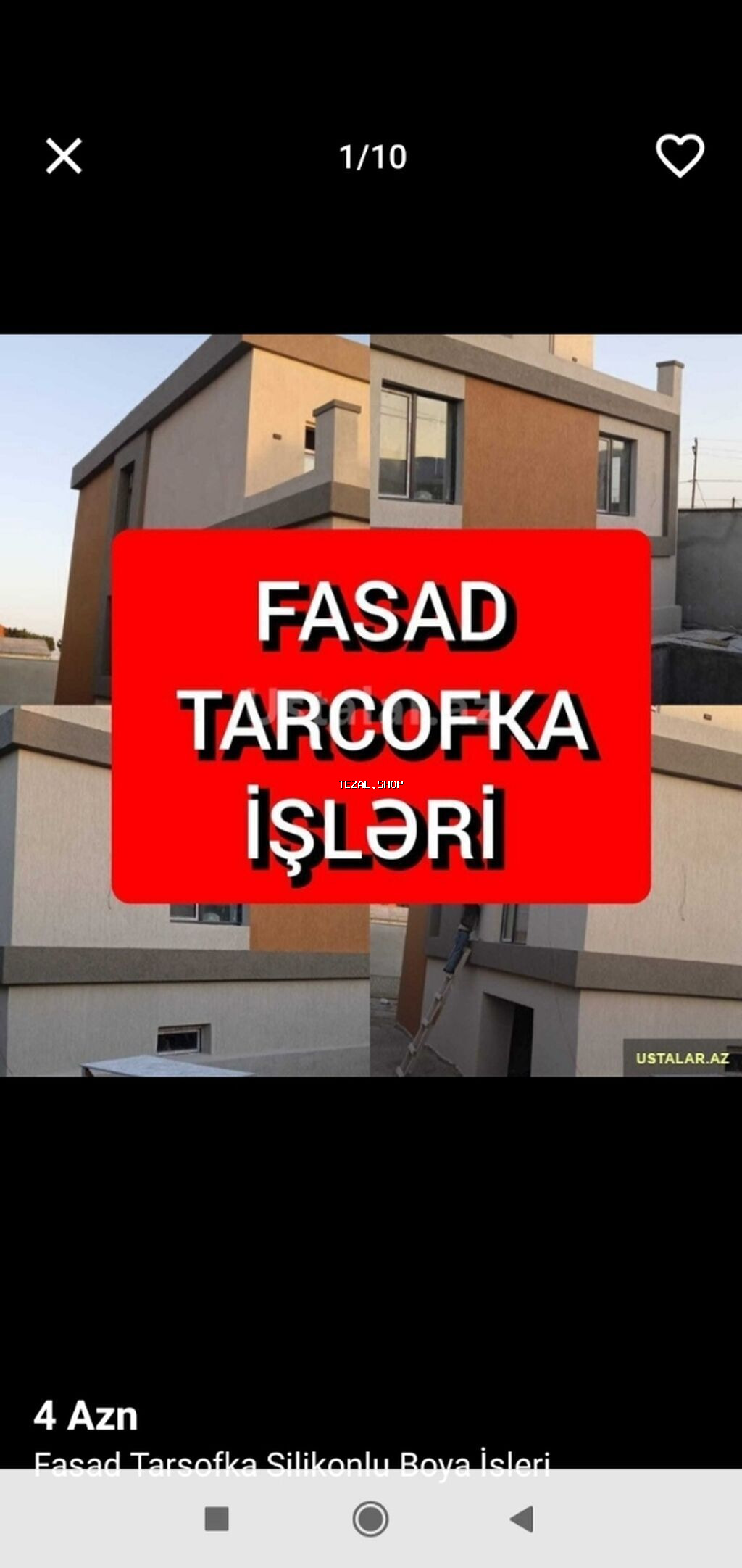 Tarsofqa ve Krasqa isi ile mesgul oluram munasib qiymete isleyirem is