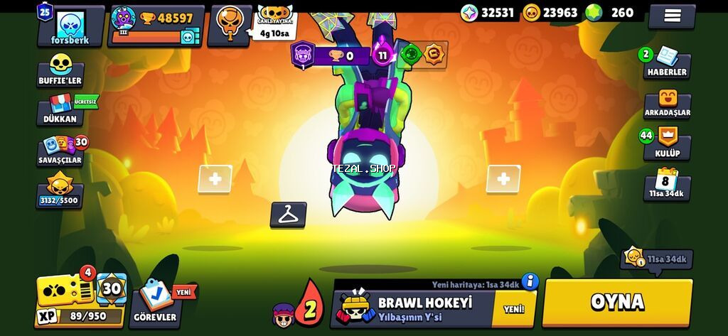 Brawl Stars hesabı – “forsberk” - Kupa: 48 597 - Prestij: 25 - Klub - şəkil 2