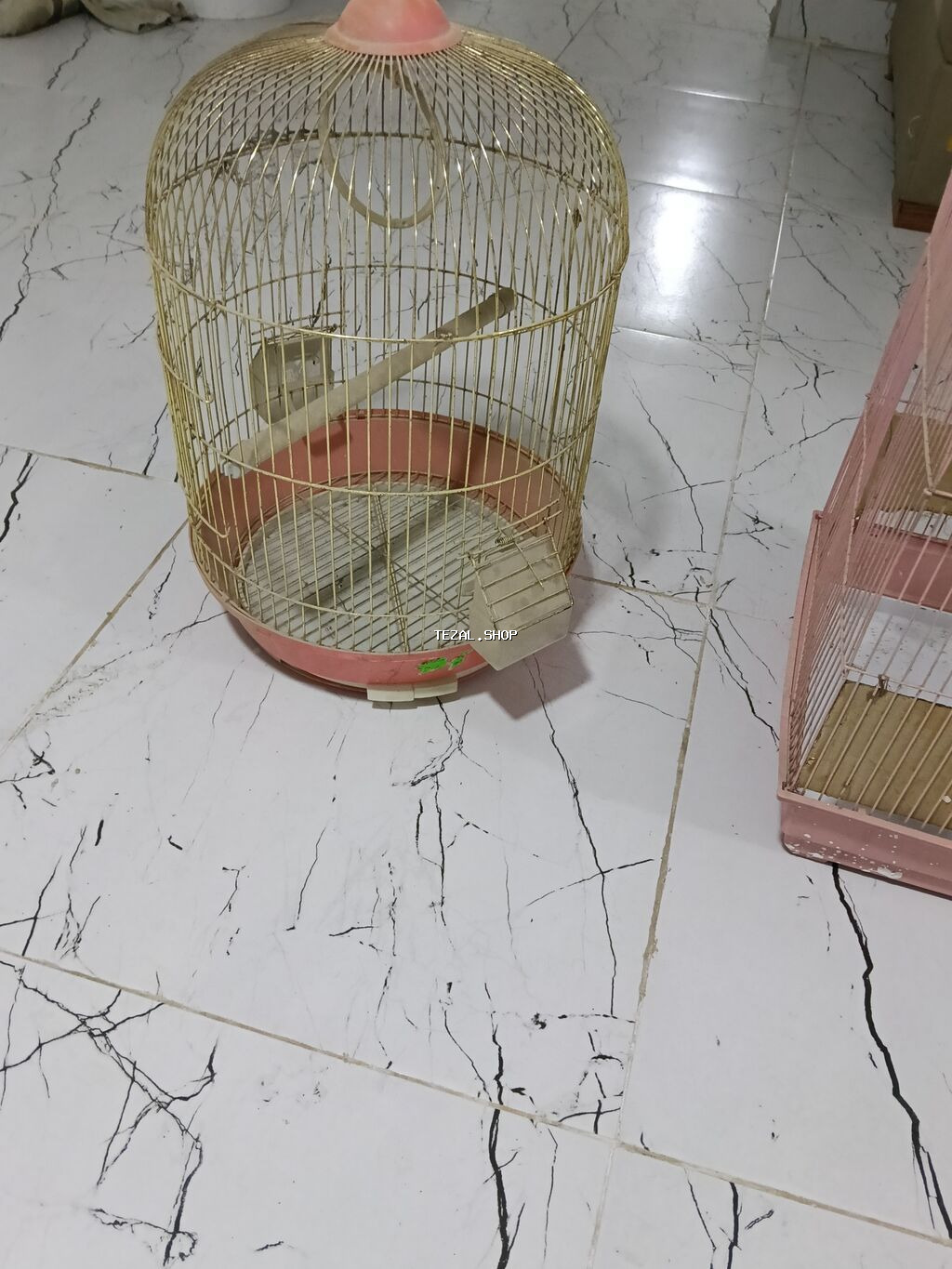 Quş qəfəsləri – 2 ədəd dəst - Model 1: Dairəvi formalı, üst hissəsi - şəkil 3