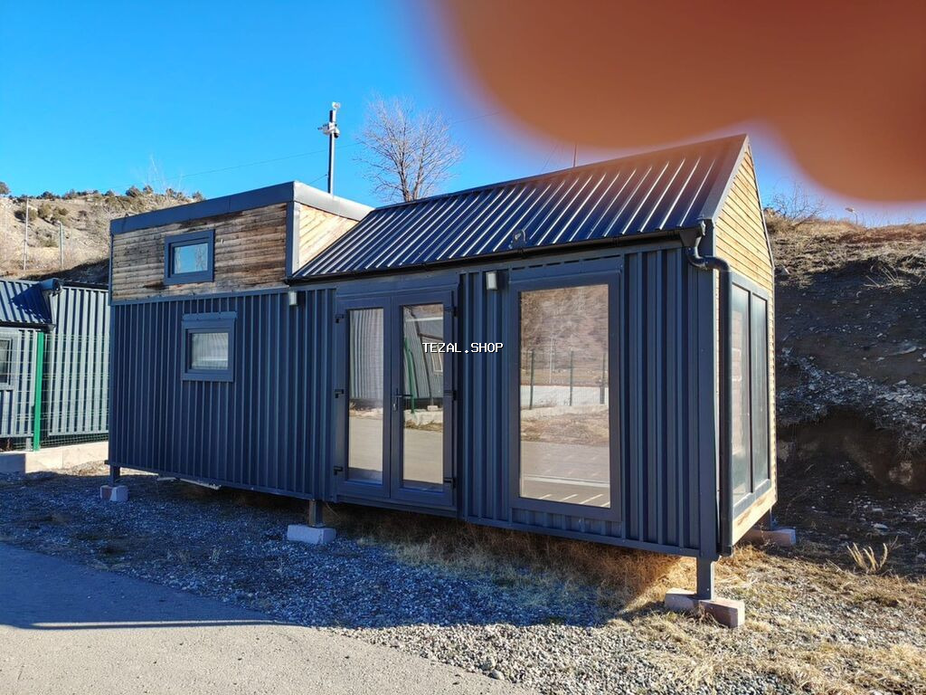 Tiny House – modul tipli yaşayış evi - Müasir dizayn: metal karkas və