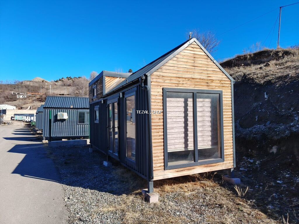 Tiny House – modul tipli yaşayış evi - Müasir dizayn: metal karkas və - şəkil 2