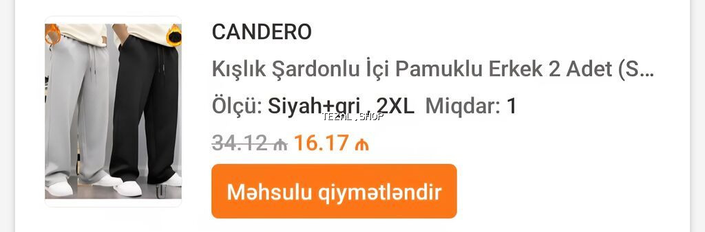 Özümə almışdım paltarlar mənə kiçik olduğu üçün satıram heç - şəkil 4