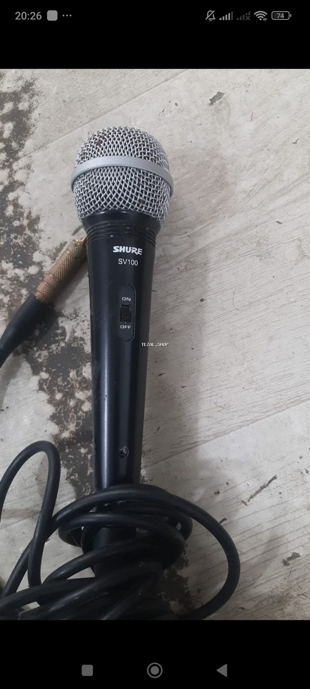 Shure SV100 dinamik vokal mikrofonu - Növ: simli, əl mikrofonu -