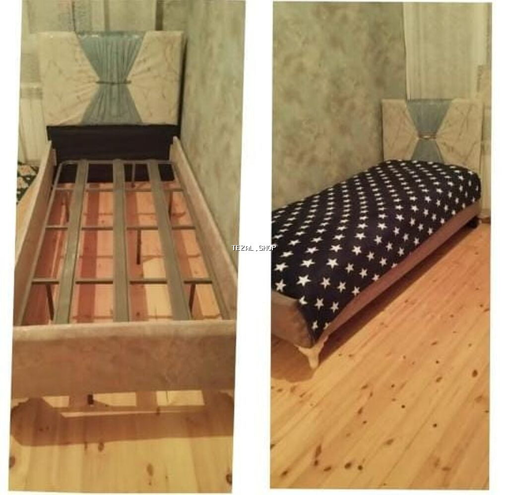 İşlənmiş, Təknəfərlik çarpayı, Bazasız, Matras ilə, Siyirməsiz