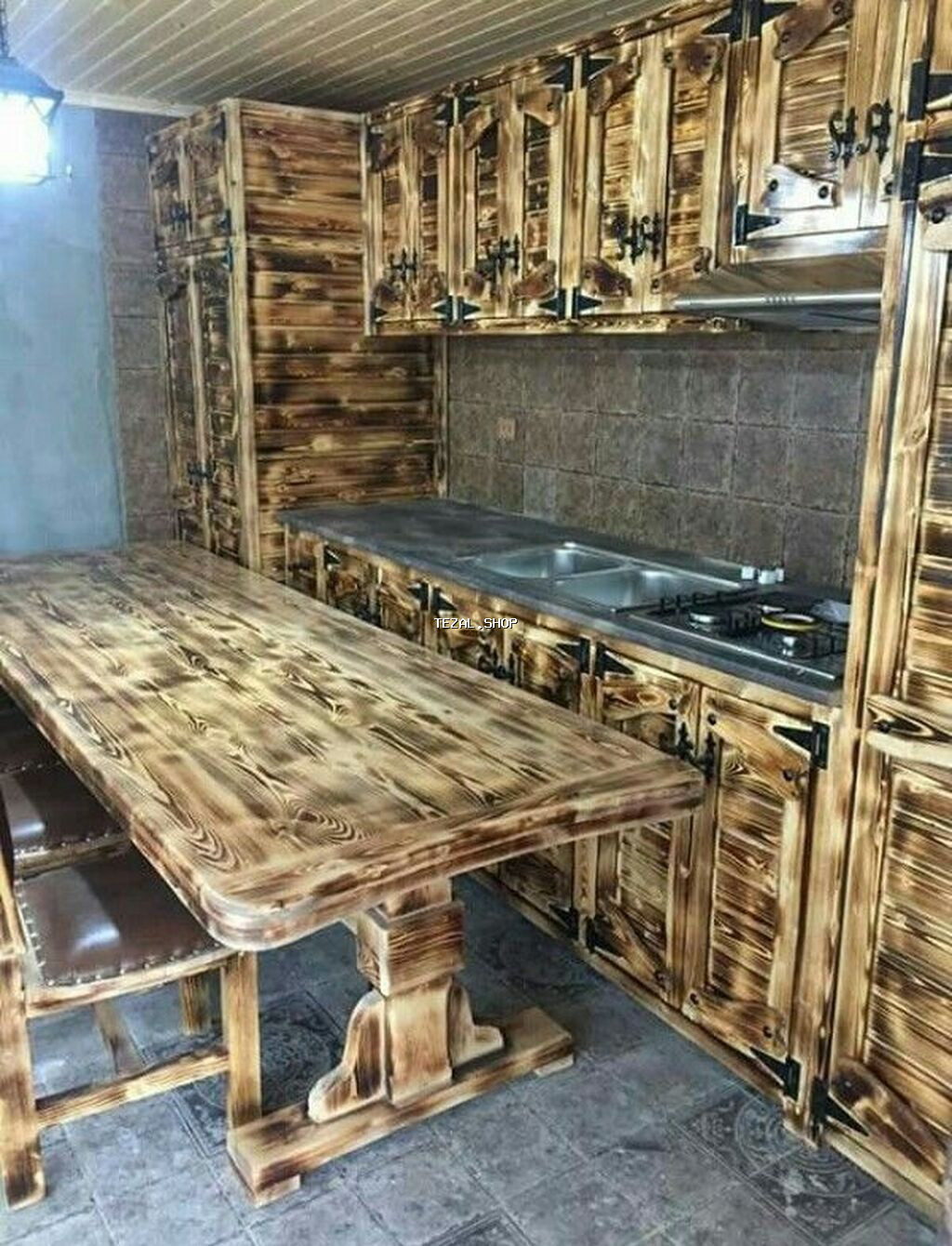 Sifarişlə mətbəx dəsti, Taxta, Kredit yoxdur