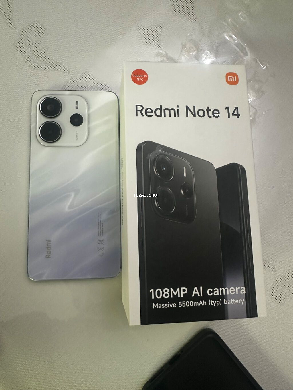 Redmi Note 14, 256 GB, rəng - Gümüşü, Barmaq izi, Face ID
