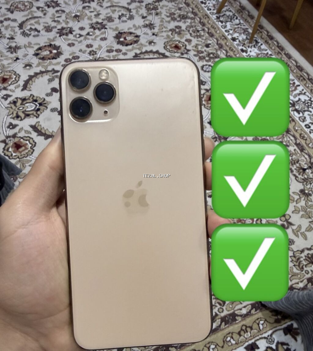 IPhone 11 Pro Max, 64 GB, Qızılı, Face ID