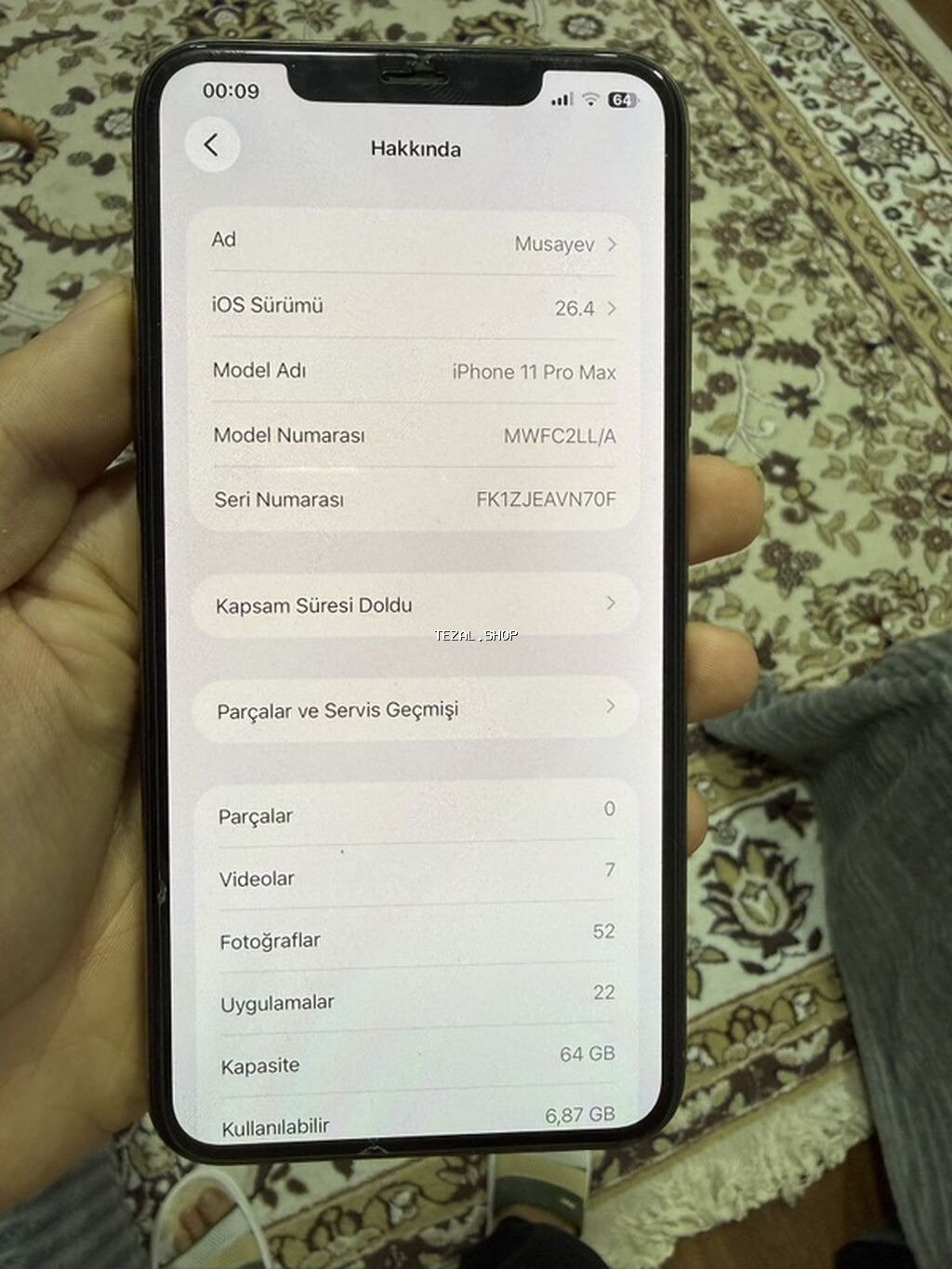 IPhone 11 Pro Max, 64 GB, Qızılı, Face ID - şəkil 4