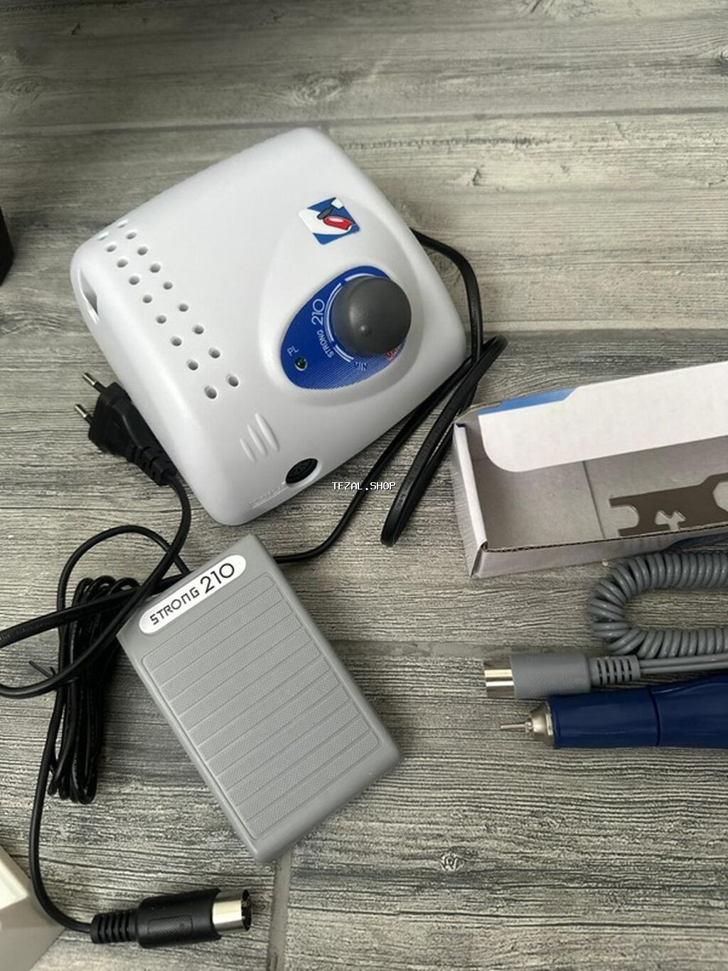 Manikür-pedikür üçün peşəkar dəst Komplekt: - Strong 210 mikromotor - şəkil 2