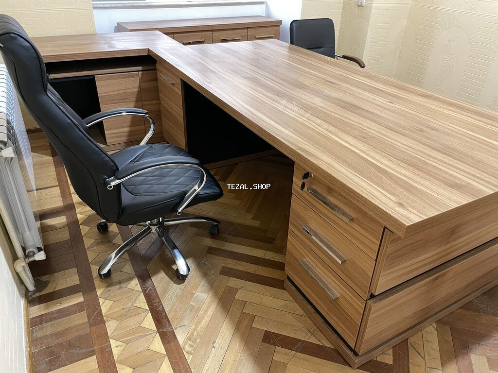 Ofis Mebel Dəsti - TƏCİLİ SATILIR Daxildir: - Rəhbər masası (1 ədəd) - şəkil 2