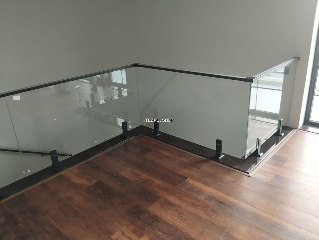 Şüşə məhəccər – pilləkən və balkonlar üçün • Dizayn: çərçivəsiz - şəkil 2