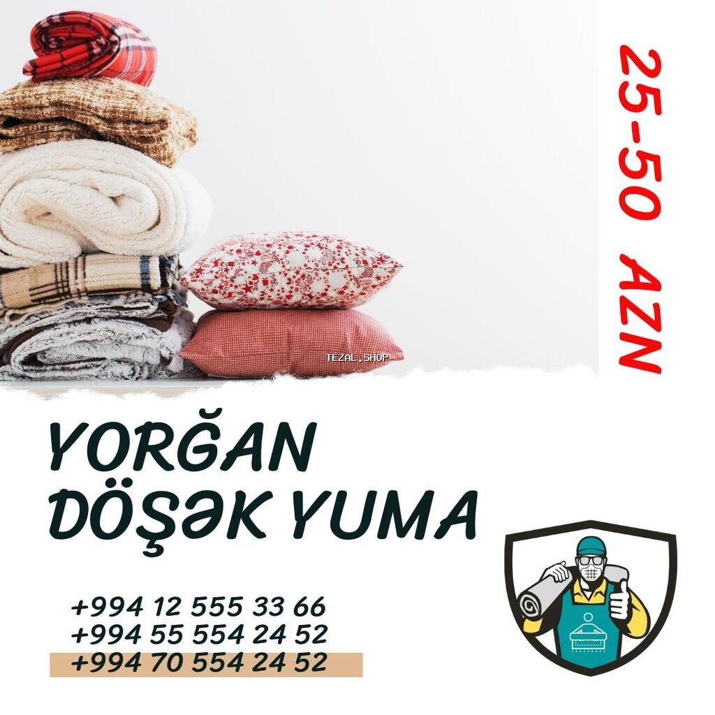 Yun yorğan döşəklərin yuyulması çox çətin bir prosesdir. Xüsusilə bina