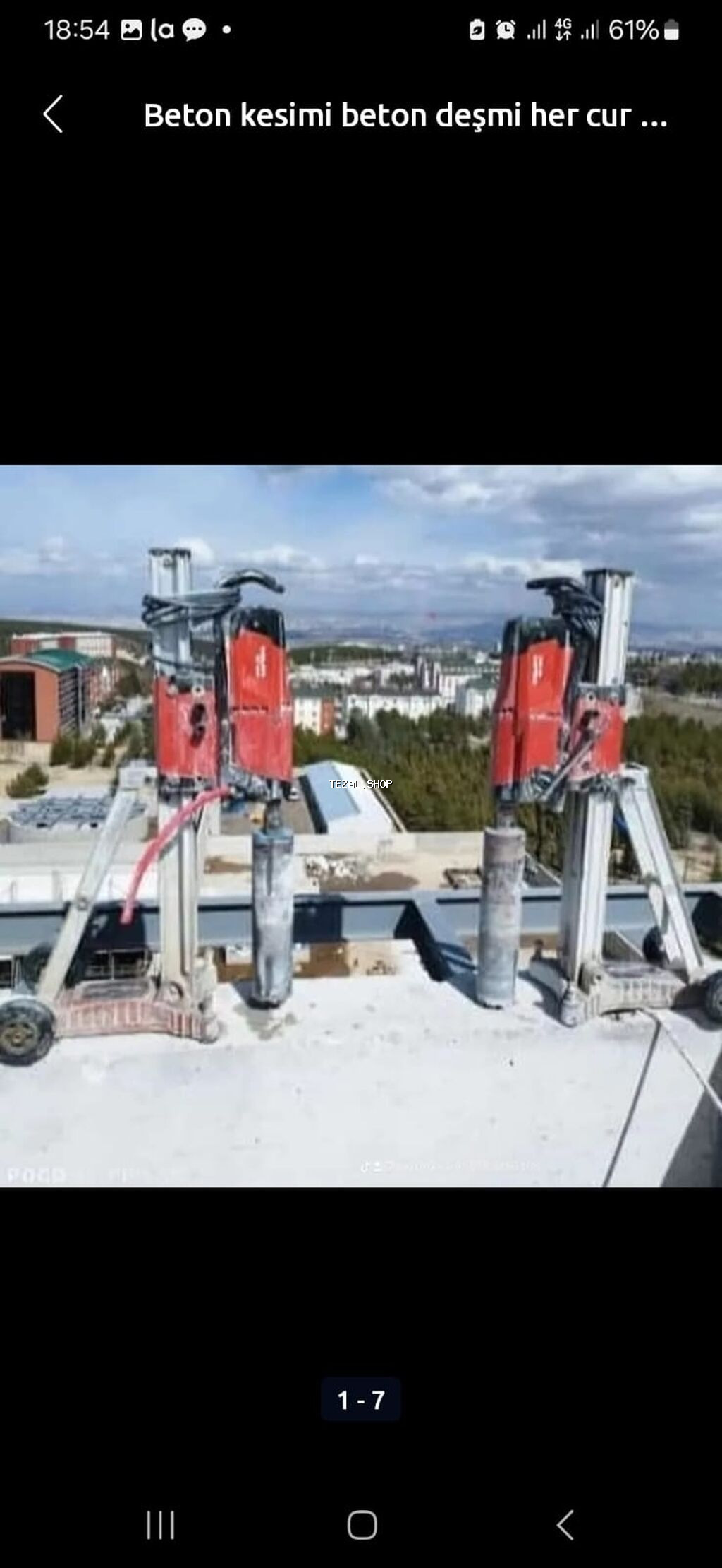 Beton kəsimi və beton deşmə xidməti - Armaturlu/armatursuz beton