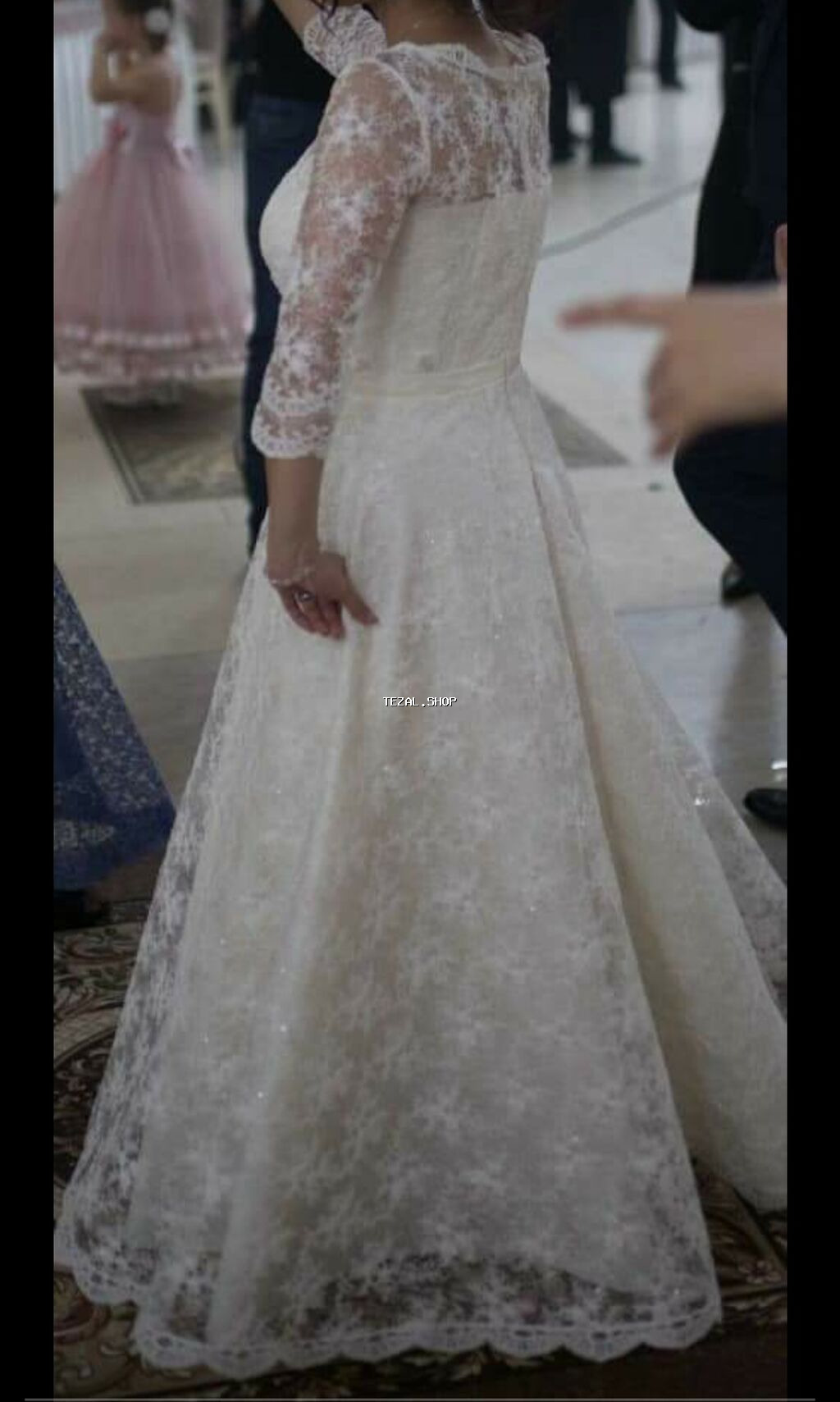 Gelinlik paltari. Çox yaxşi veziyyetde. Ölçüsü M, hündür olmayan - şəkil 3