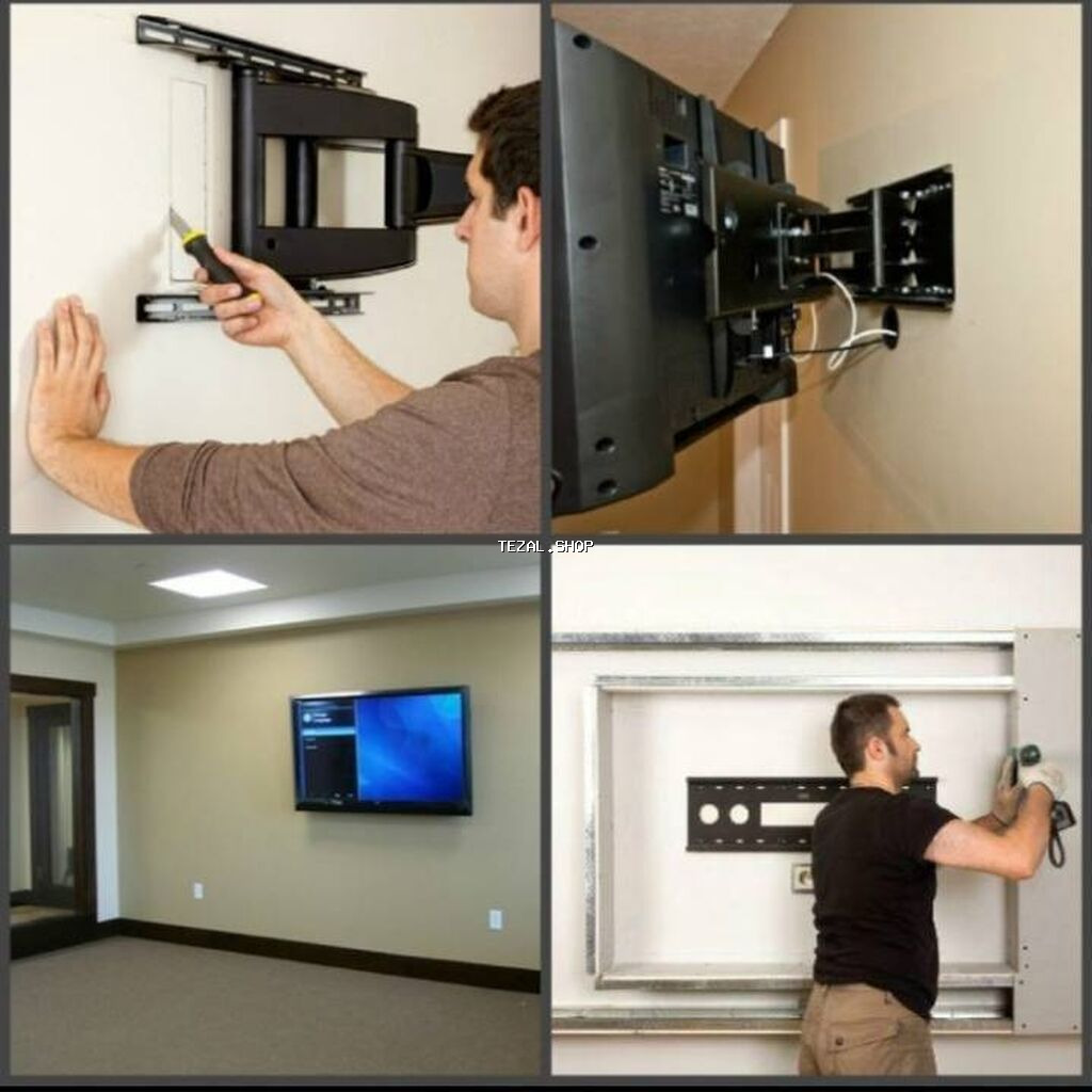 📺Televizor montajı.🛠️Hər növ Kronşteynlərin və monitorların divara