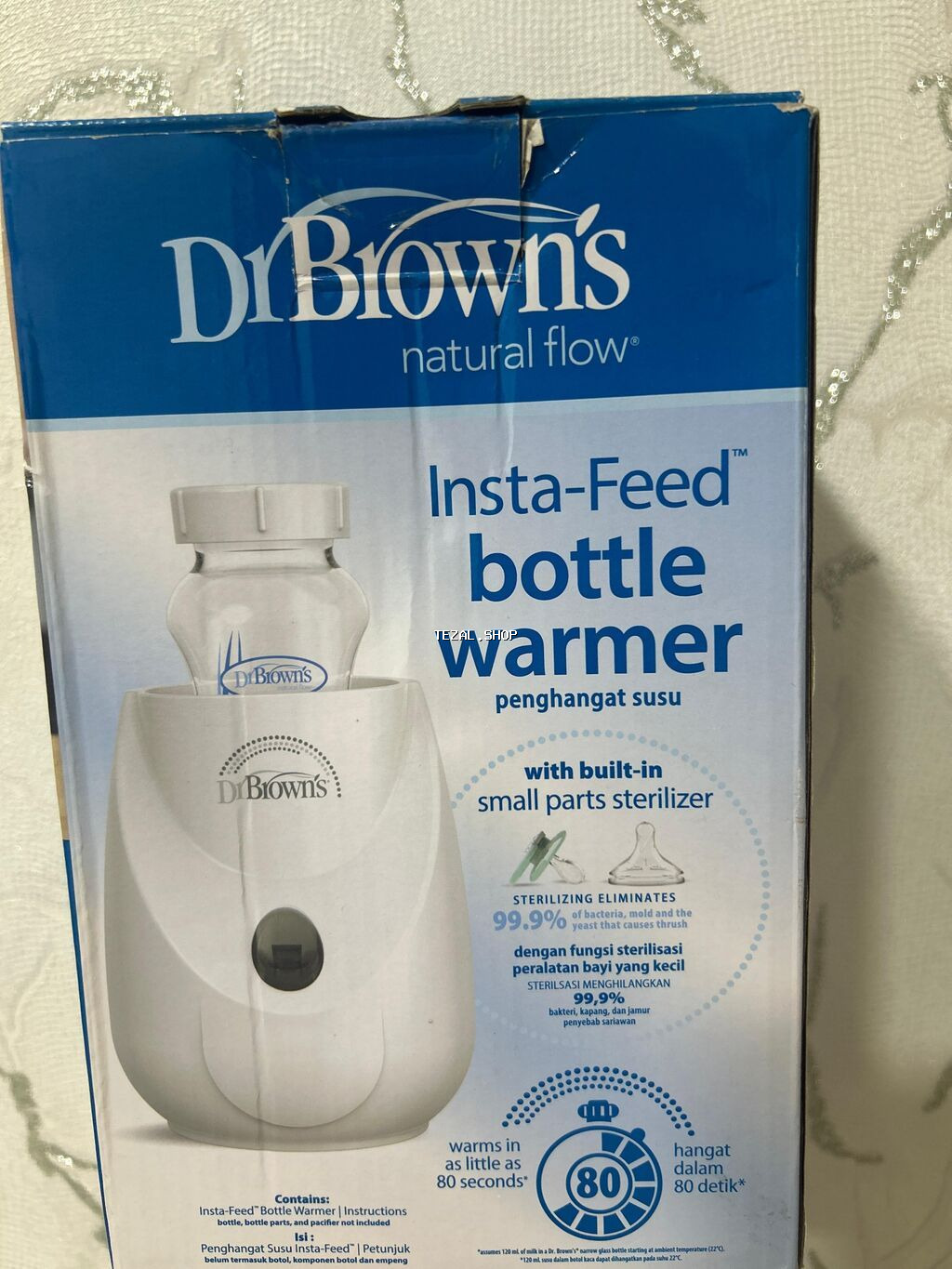 Dr. Brown’s Natural Flow Insta-Feed butulka isidicisi - Süd və uşaq