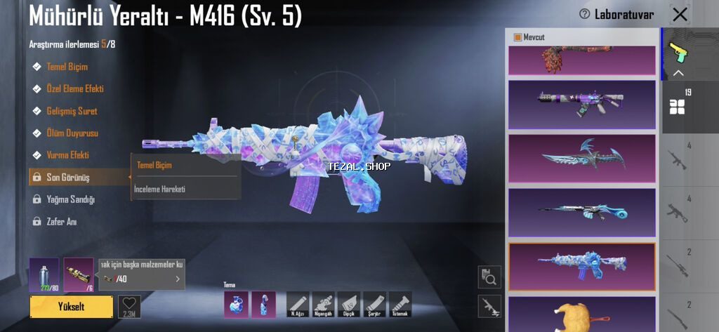 PUBG Mobile hesabı – zəngin kolleksiya və laboratoriya silahları - - şəkil 2