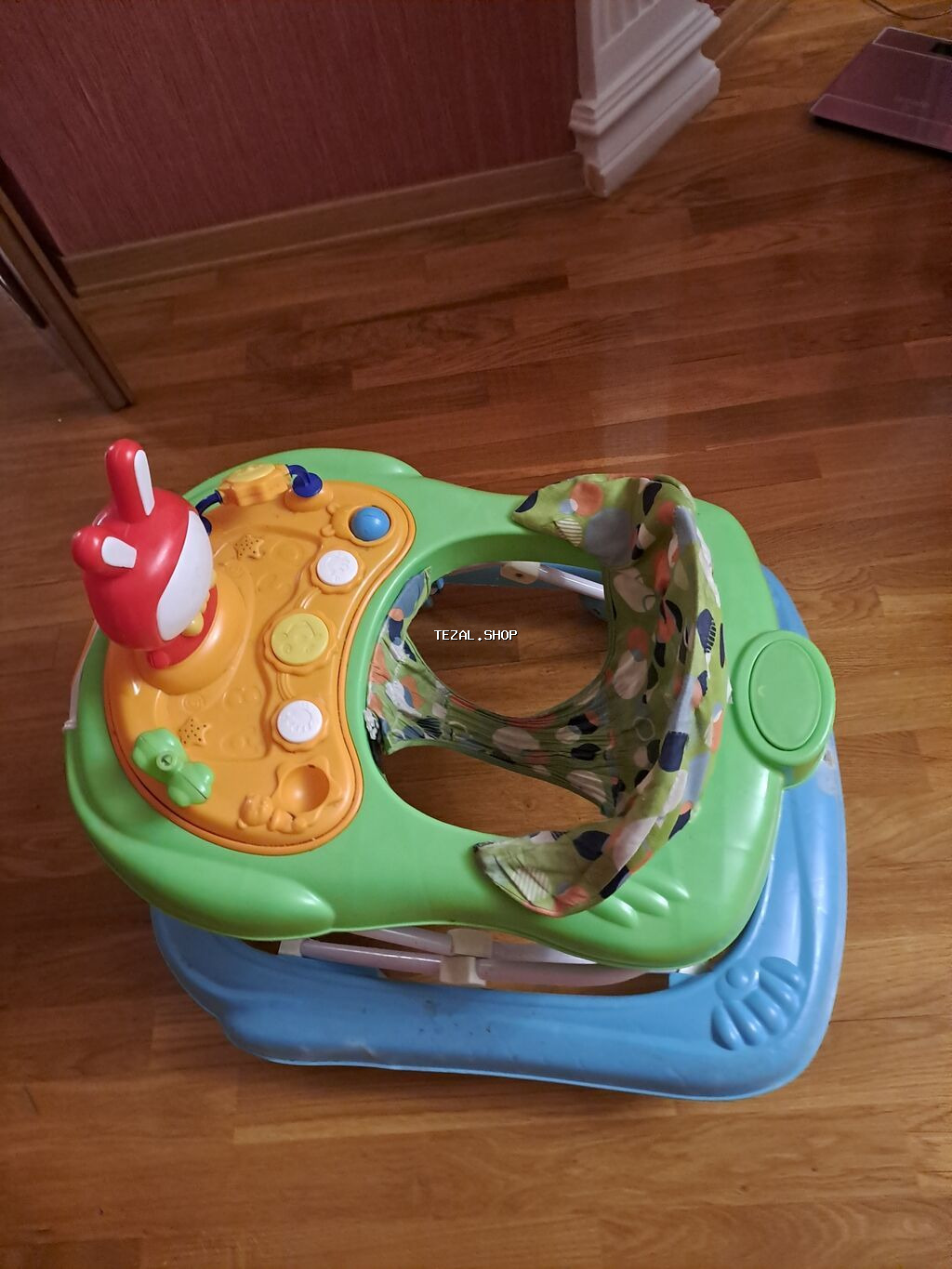 Uşaq gəzdiricisi (walker) - Rənglər: göy alt baza, yaşıl üst hissə - şəkil 2