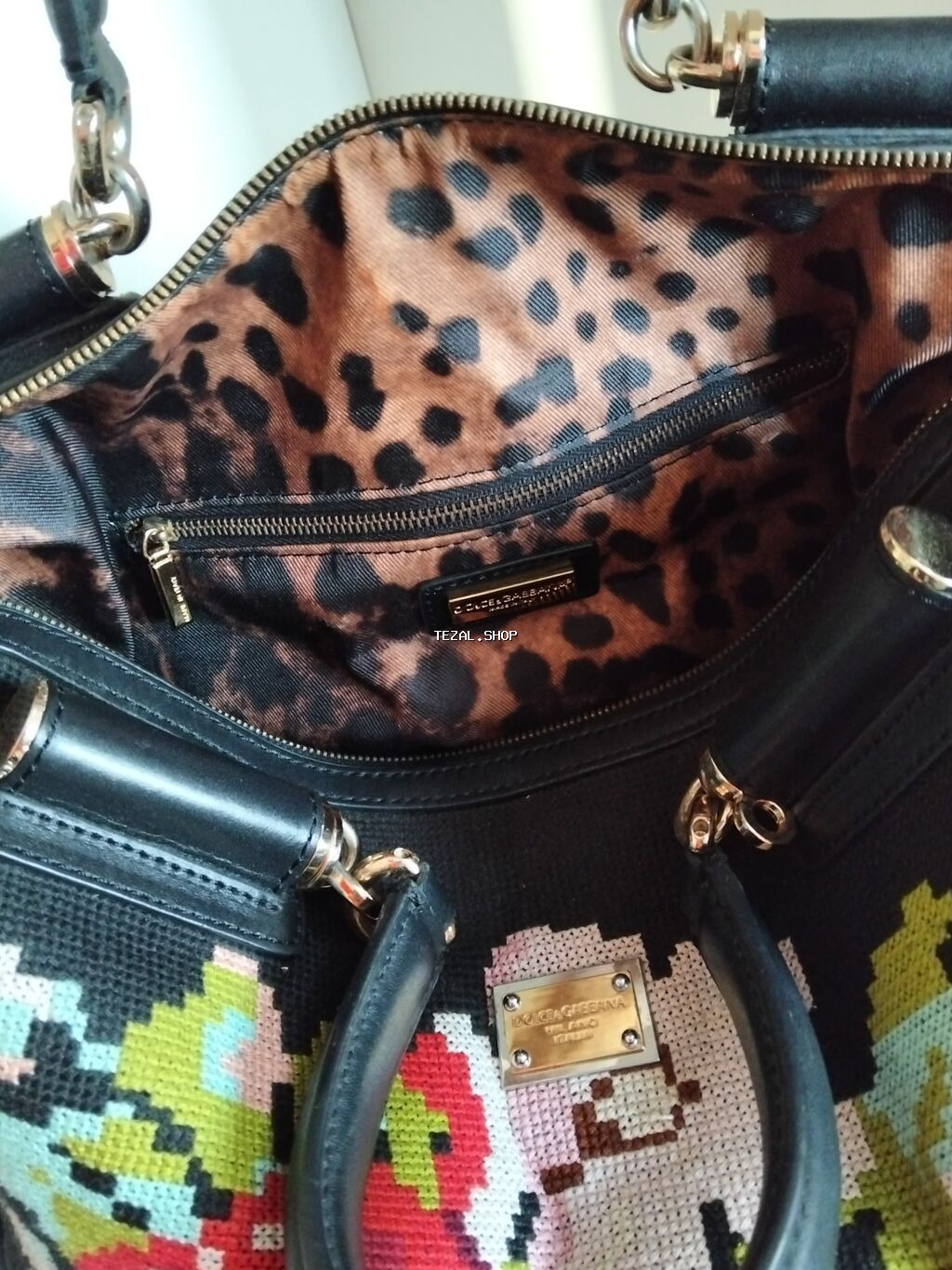 Dolce & Gabbana qadın çantası - Material: qara rəngli - şəkil 5