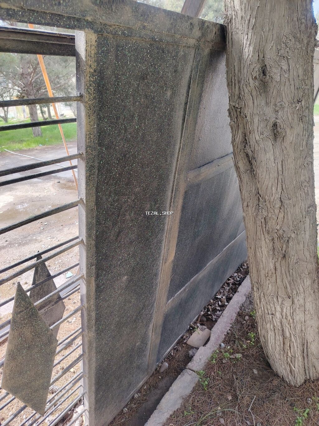 Dəmir darvaza paneli - Material: qalın metal/dəmir konstruksiya - Tək - şəkil 4