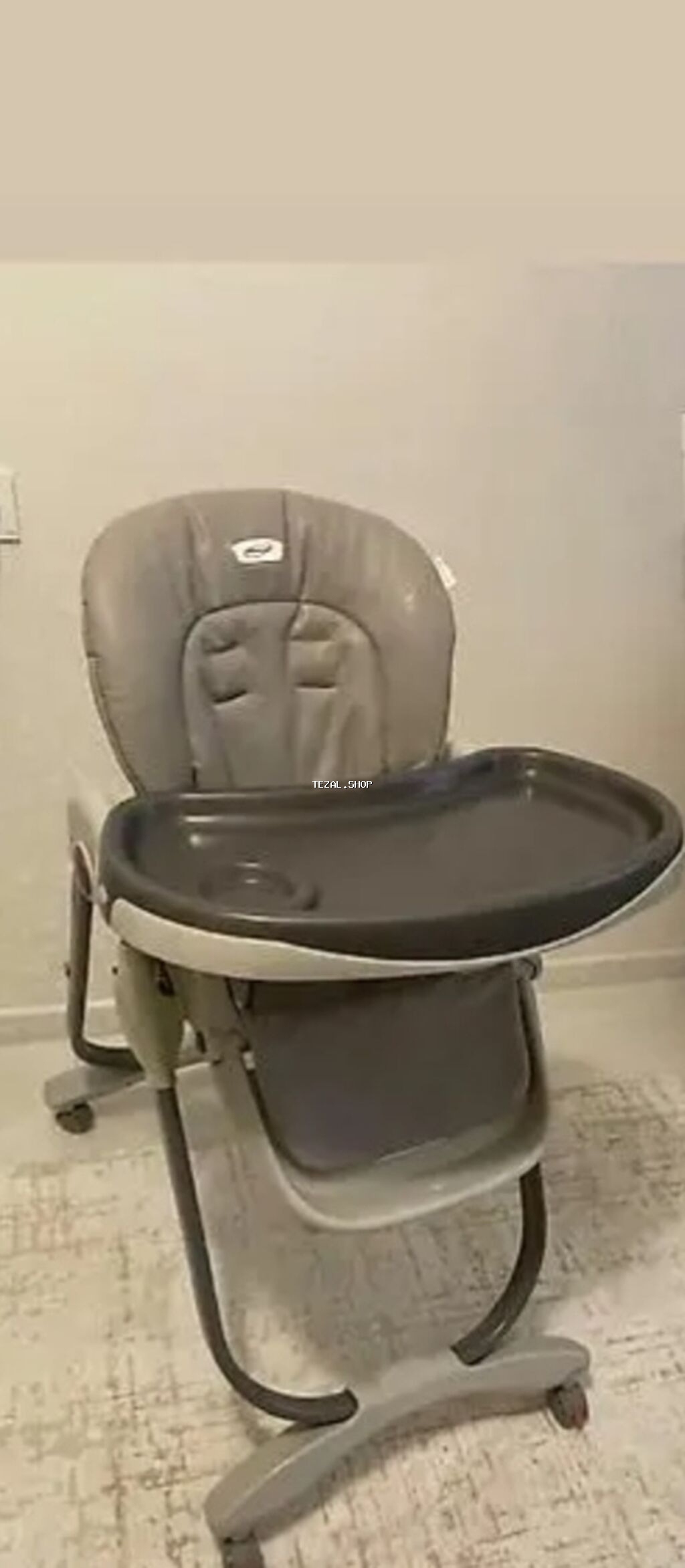 Uşaq yemək stulu – tünd boz rəngdə, çoxfunksiyalı model. Az işlənib - şəkil 2