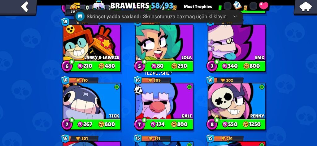 Brawl Stars hesabı – yüksək inkişaflı və zəngin məzmunlu - Ümumi - şəkil 5