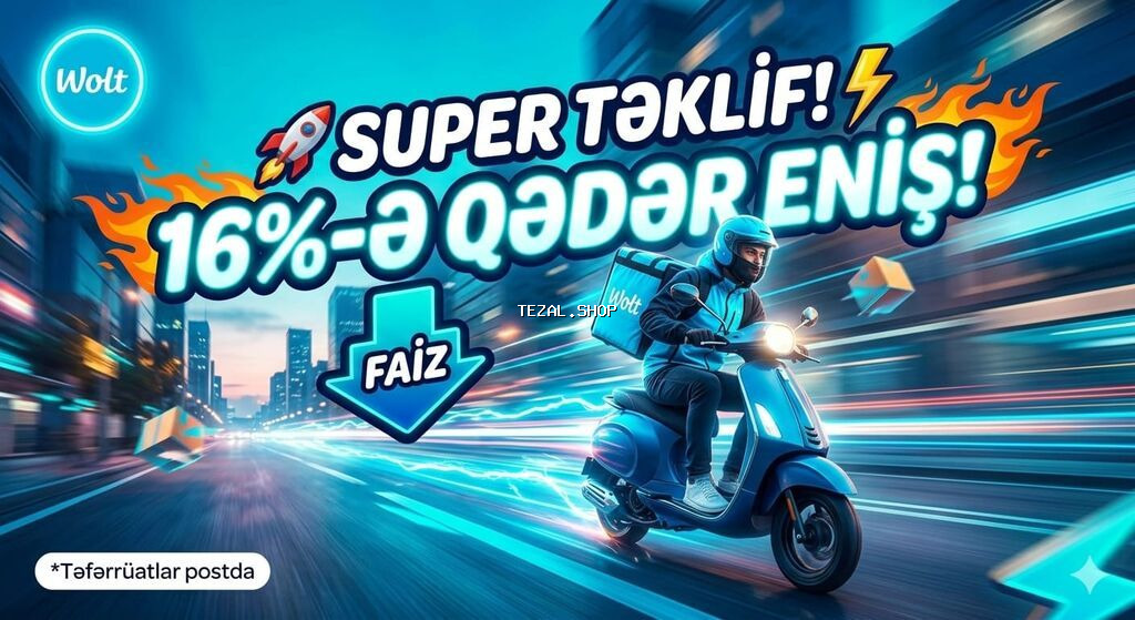 Sürücü-kuryer tələb olunur, Şəxsi nəqliyyat vasitəsi ilə