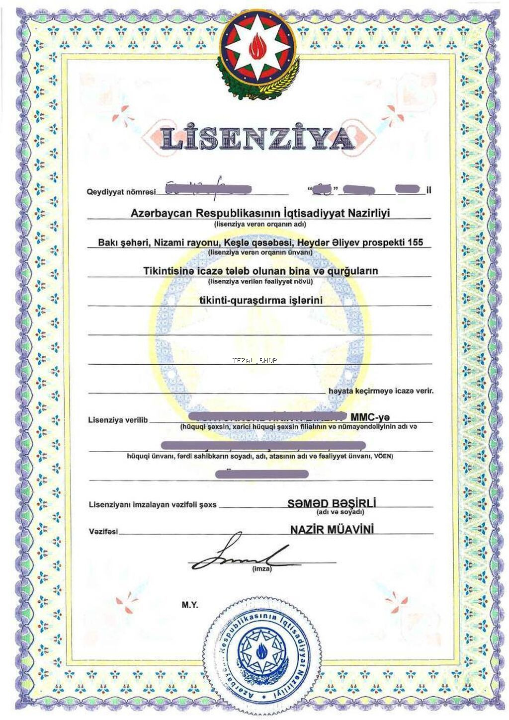 Tikinti şirkəti Lisenziyalı satılır. Full paket xidmətlərin adları - şəkil 2