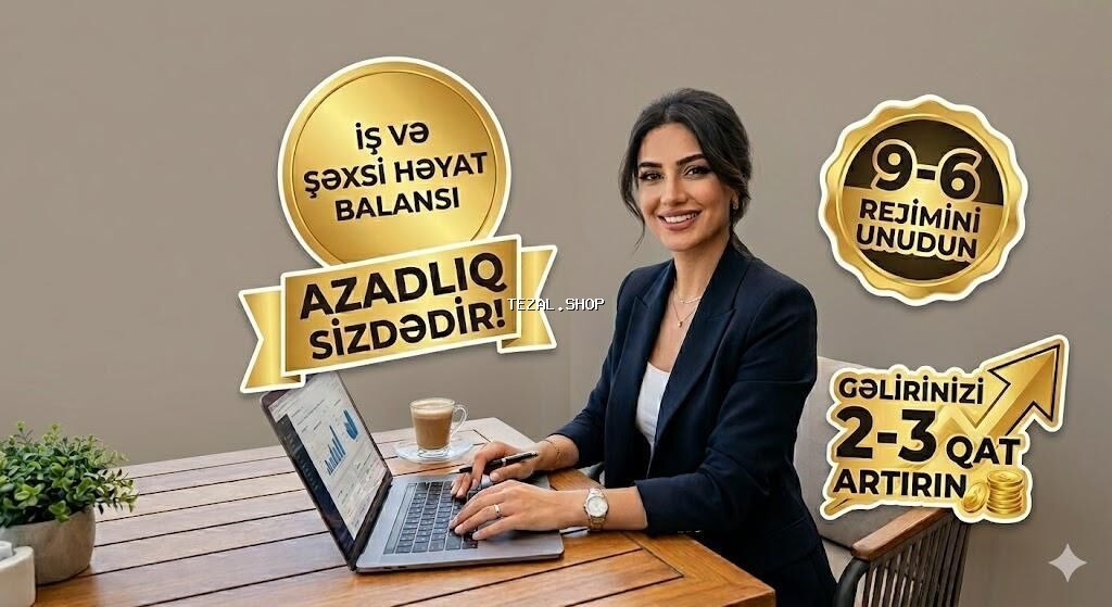 Onlayn gəlir artırma və çevik iş modeli - 9–6 rejimini unudun