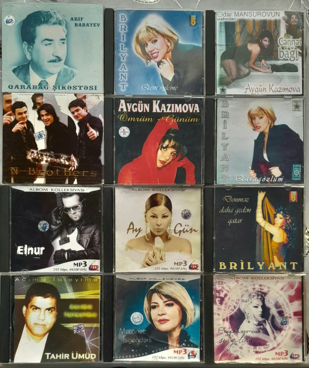 Kolleksiya üçün Azərbaycan musiqi albomları – orijinal CD və MP3 disk