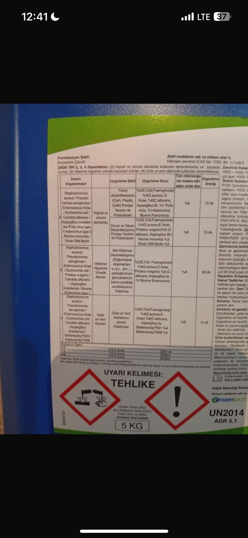 Məhsul: Huwa-San Horticulture – peşəkar dezinfeksiyaedici konsentrat - şəkil 2