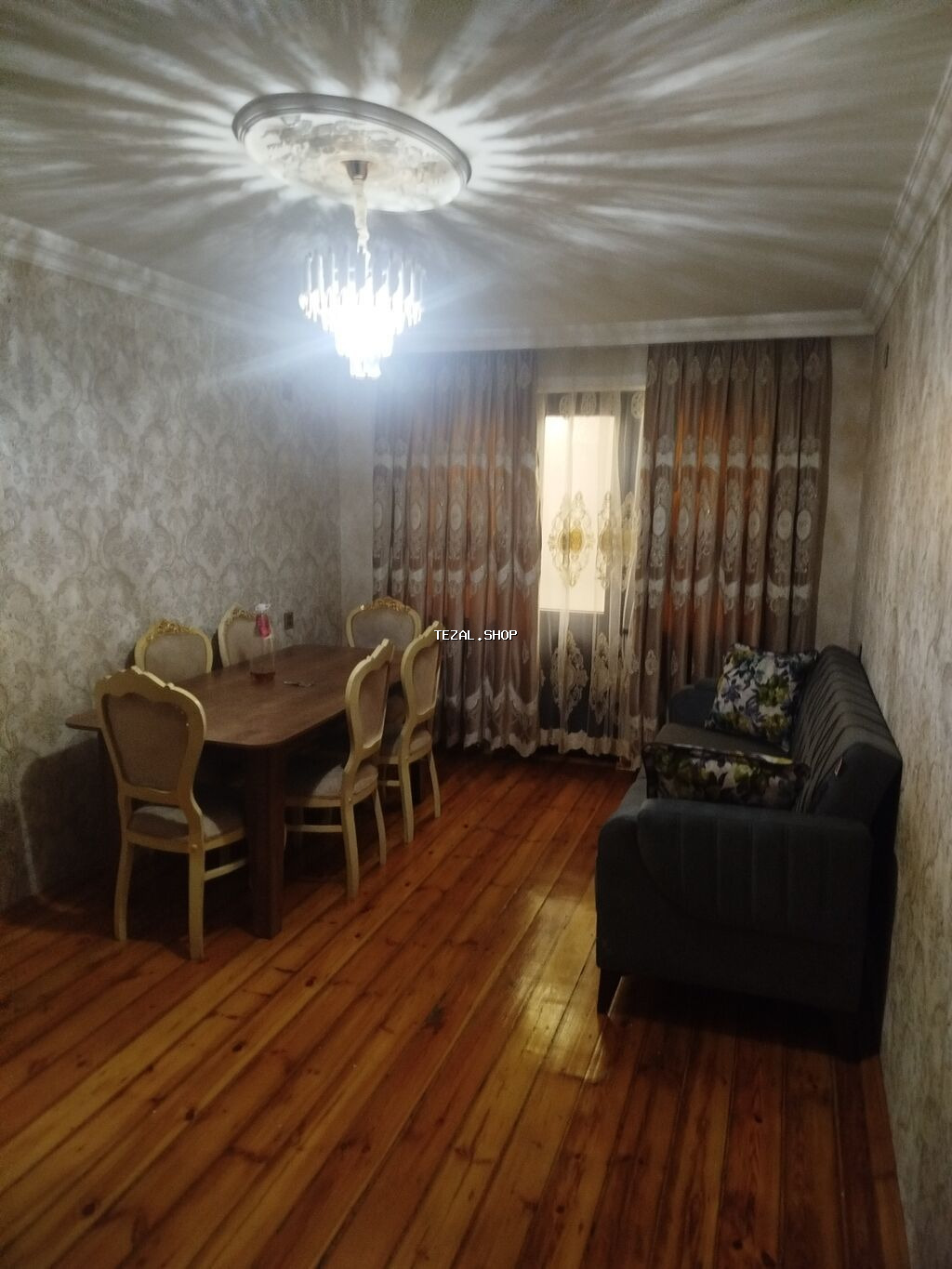 Tam mebellı 2 otaqlı mənzil 3 otağa duzelıb.ev cox selıqelı təmirli