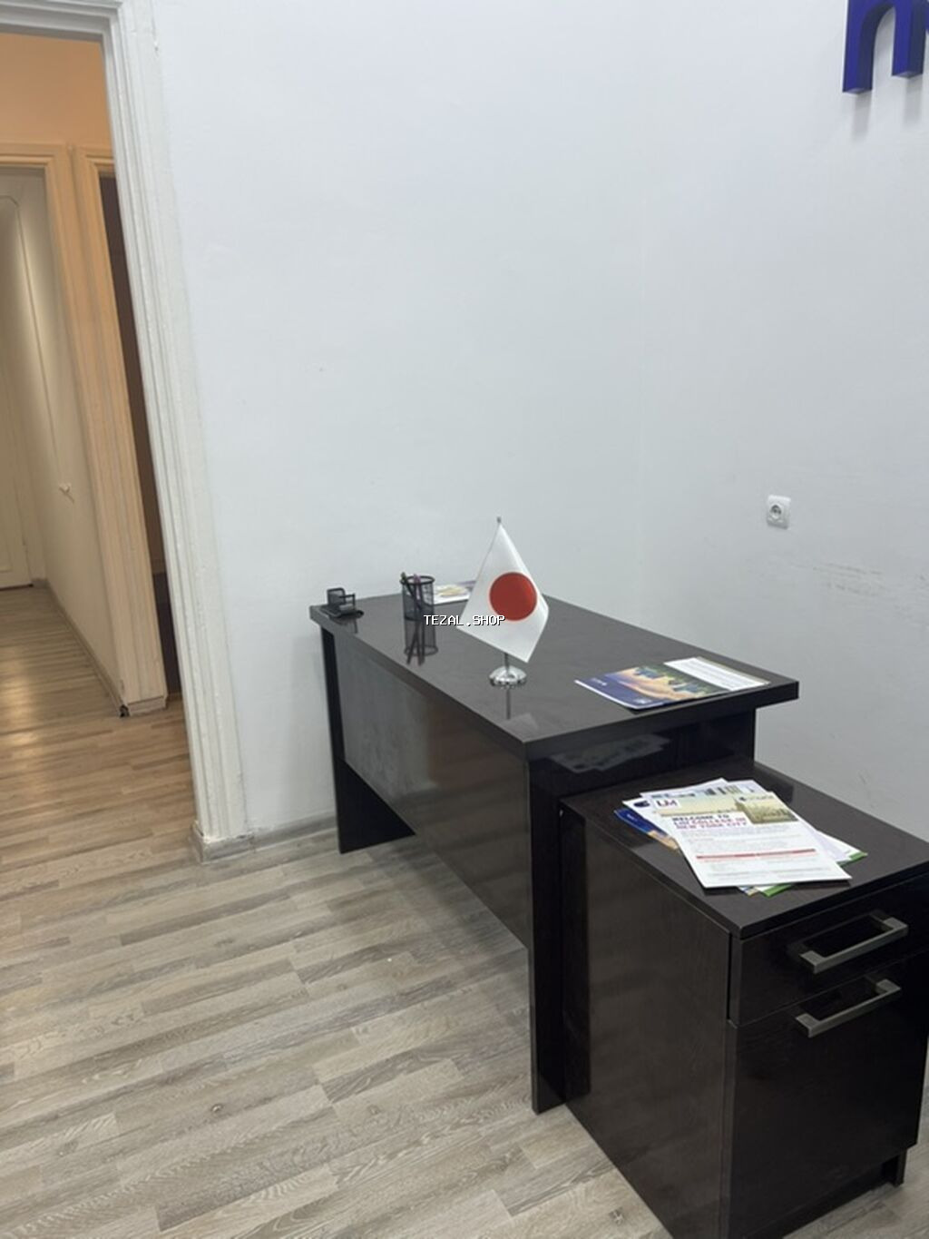 Ofis mebel dəsti – tünd qəhvəyi, parlaq səthli MDF/LDSP Tərkib: - 2 - şəkil 4