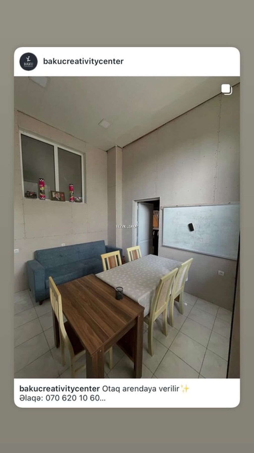 İcarəyə təklif olunur: yaradıcılıq və tədris fəaliyyətləri üçün tam