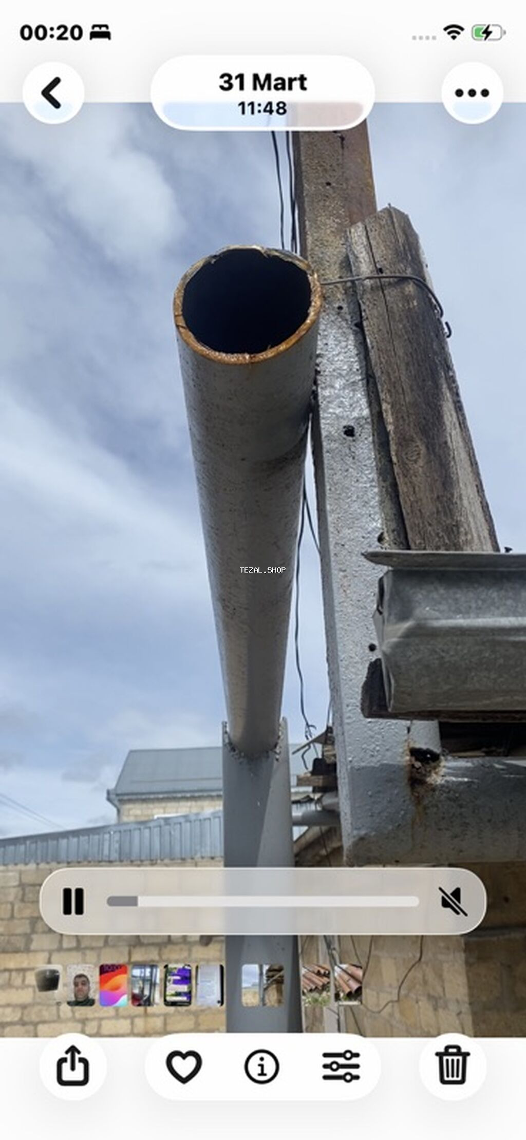 Boru Qofrasız, Dəmir, 110 mm, İşlənmiş - şəkil 2