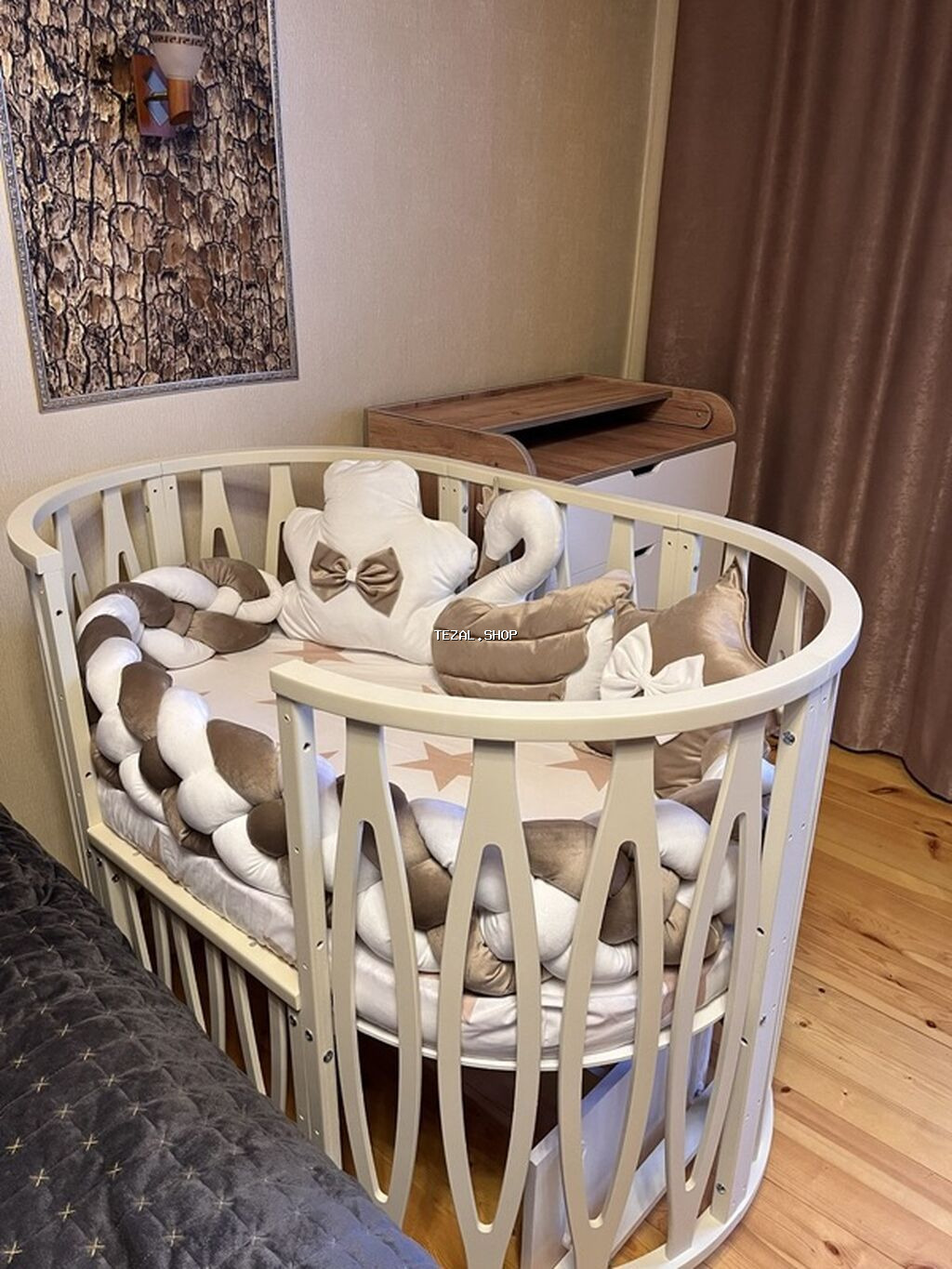 Oğlan və qız üçün, Yumru, Beşik, Dəstsiz, Matras ilə, Yellənmə mexanizm ilə