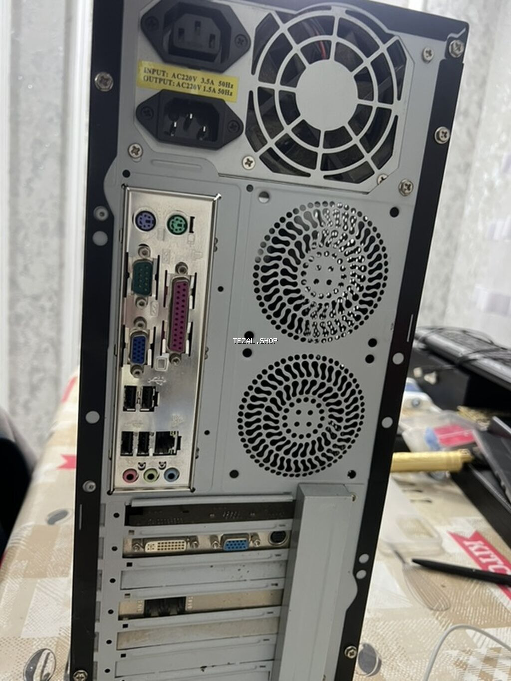 Masaüstü kompüter korpusu və komponentləri + klaviyatura və maus - şəkil 2