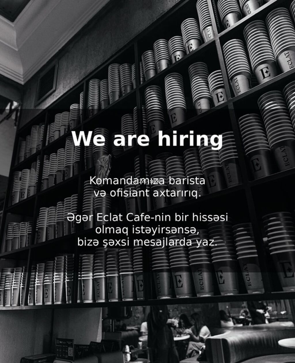 Barista tələb olunur, İstənilən yaş