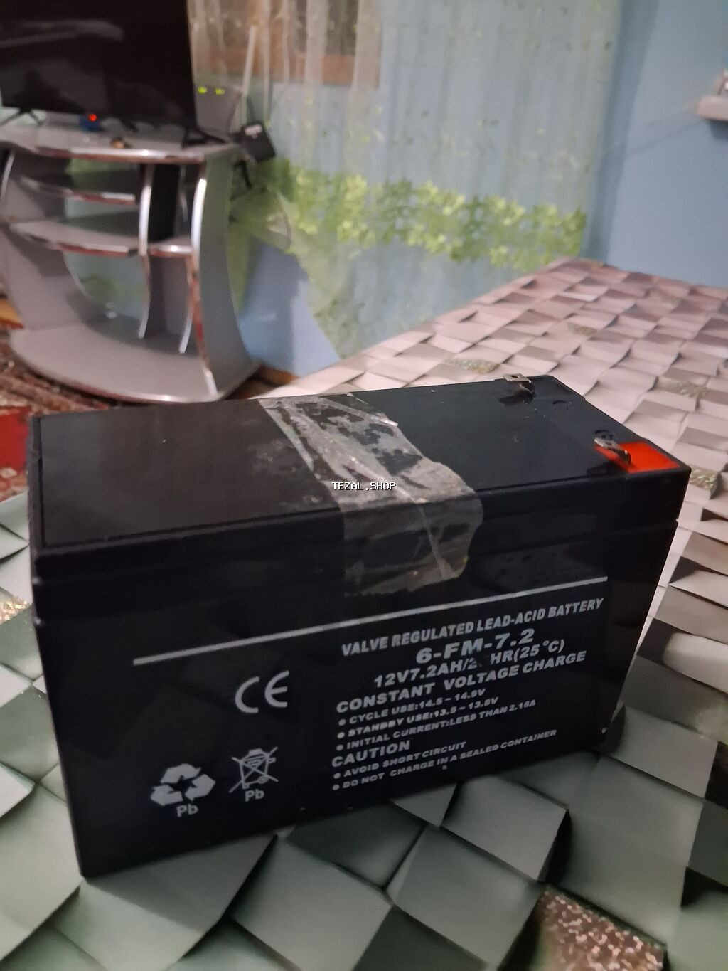 12V 7.2Ah VRLA (Qurğuşun-turşu, klapanla tənzimlənən) akkumulyator -