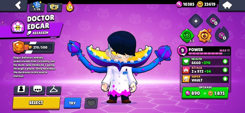 Brawl Stars oyun hesabı - Kupa: 1065 - Brawl Pass səviyyəsi: 15 - - şəkil 3