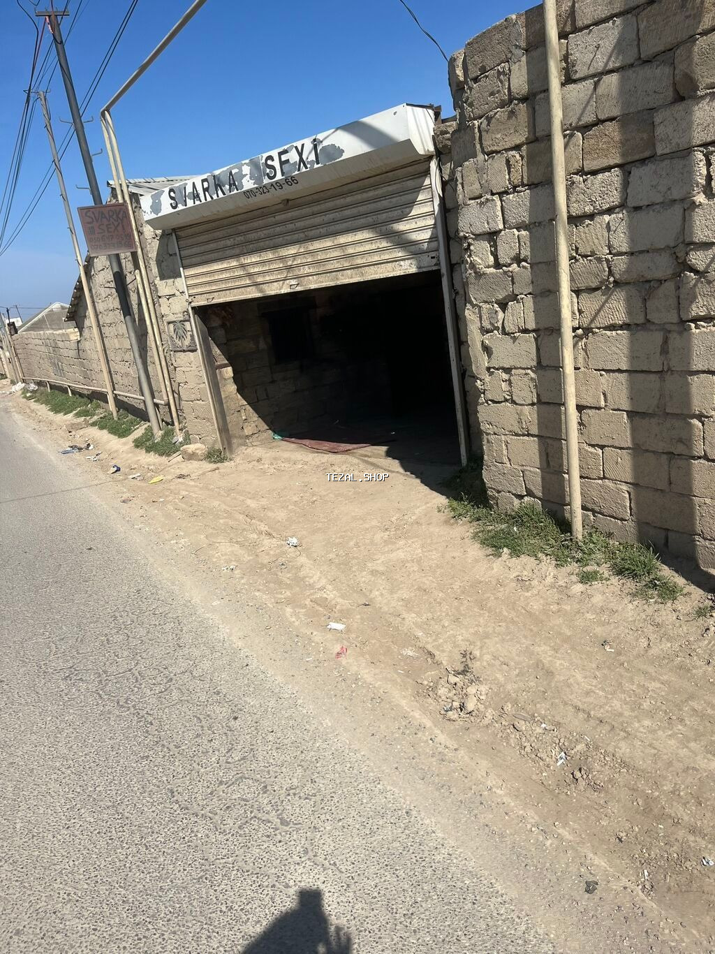 200 м2 анбар, sex kimi istifadeye yararlı sahe Hökmeli kendinde asfalt