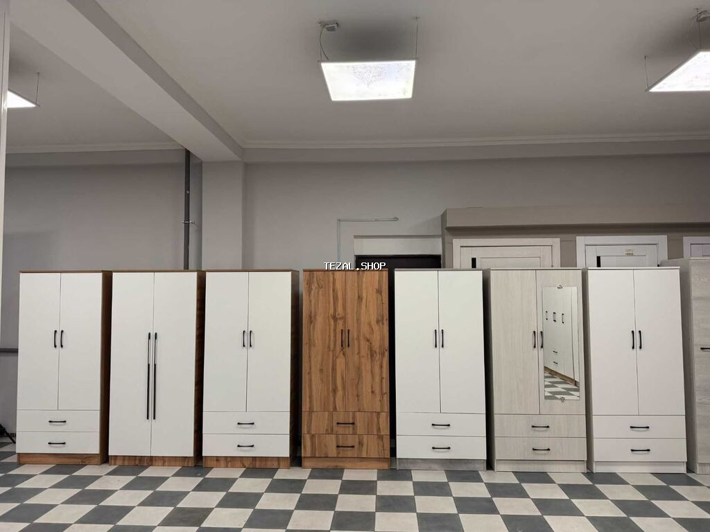 Yeni, 2 qapılı, Digər material, Açılan, Düz dolab