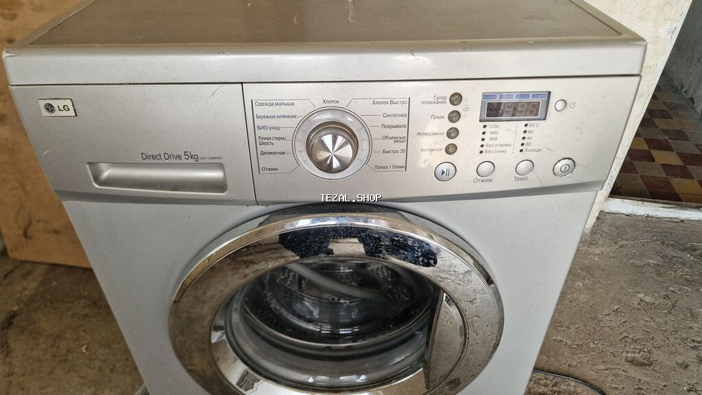 Paltaryuyan maşın LG, 5 kq, İşlənmiş, Avtomat, Qurutma var, Ünvandan götürmə, Ödənişli çatdırılma, Rayonlara çatdırılma