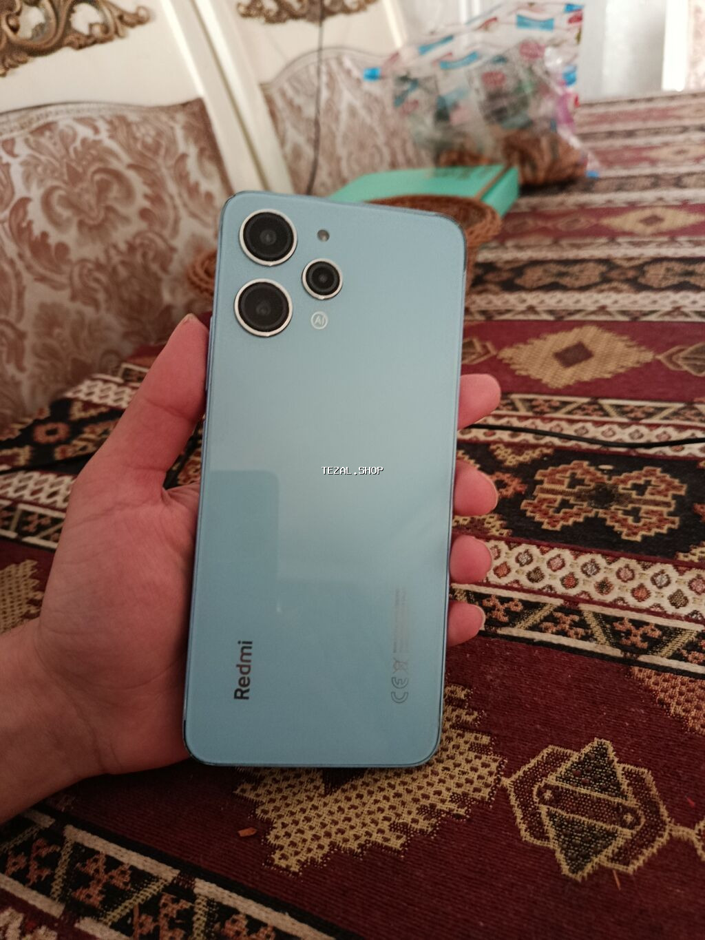 Redmi 12, 128 GB, rəng - Göy, Sensor, Barmaq izi, İki sim kartlı