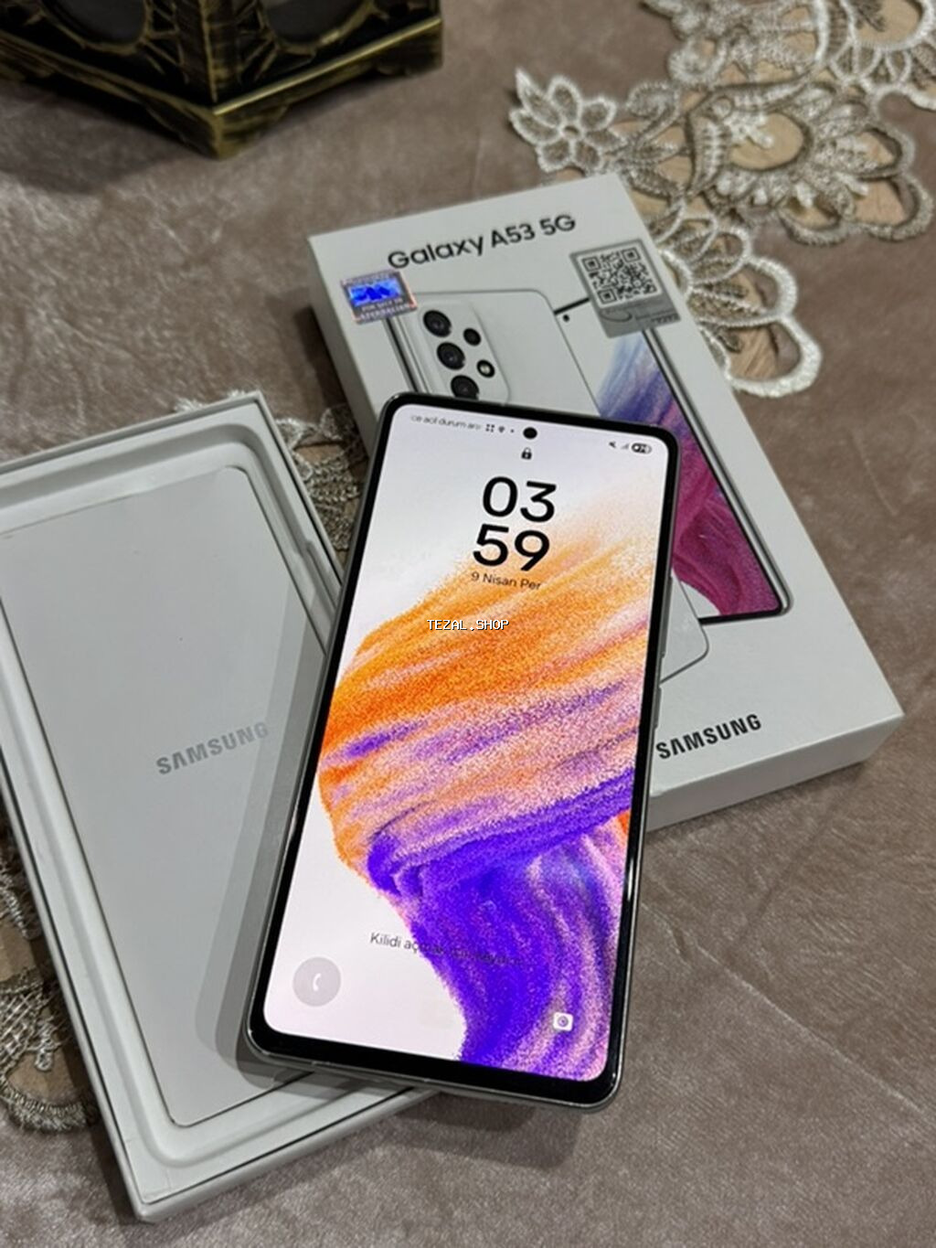 Samsung Galaxy A53 5G, 256 GB, rəng - Ağ, İki sim kartlı - şəkil 3