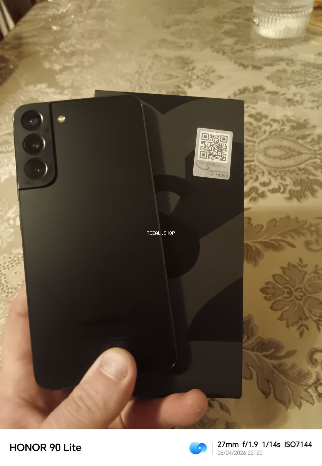 Samsung Galaxy S22, rəng - Qara, Simsiz şarj